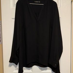 Apt.9 Black Button Down Blouse Women’s 1X